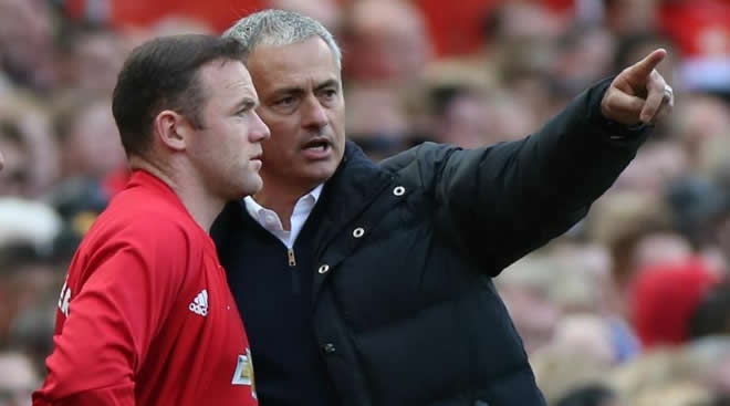 Wayne Rooney dan Jose Mourinho