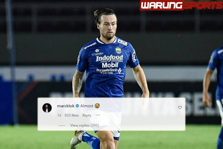 Hampir Membuyarkan Kemenangan Macan Kemayoran, Marc Klok Tulis Komentar di Instagram Persija