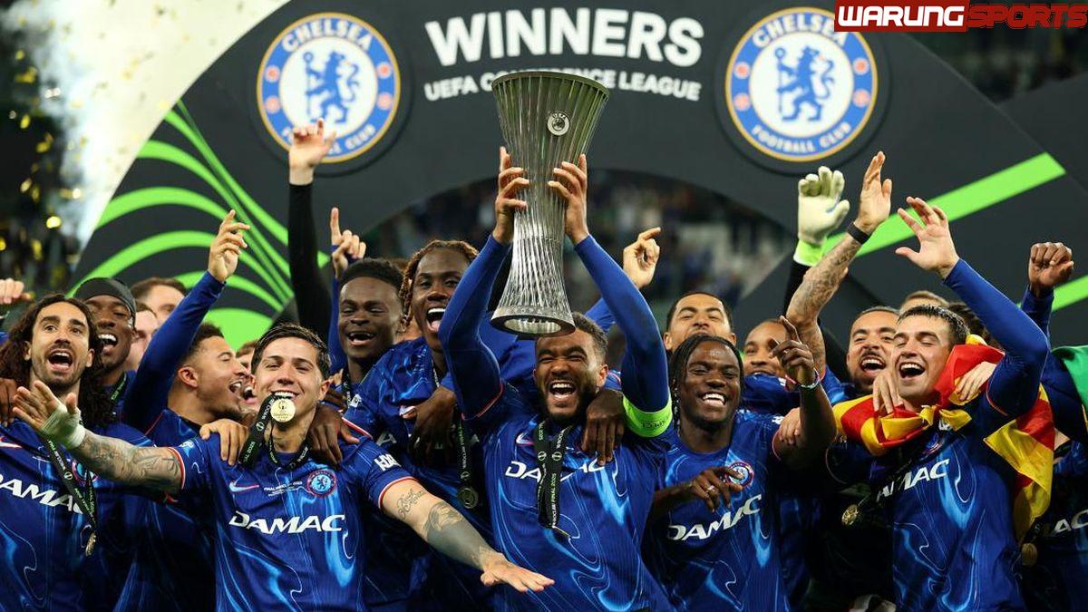 Chelsea mengukir sejarah setelah bangkit dengan gemilang di final Conference League.