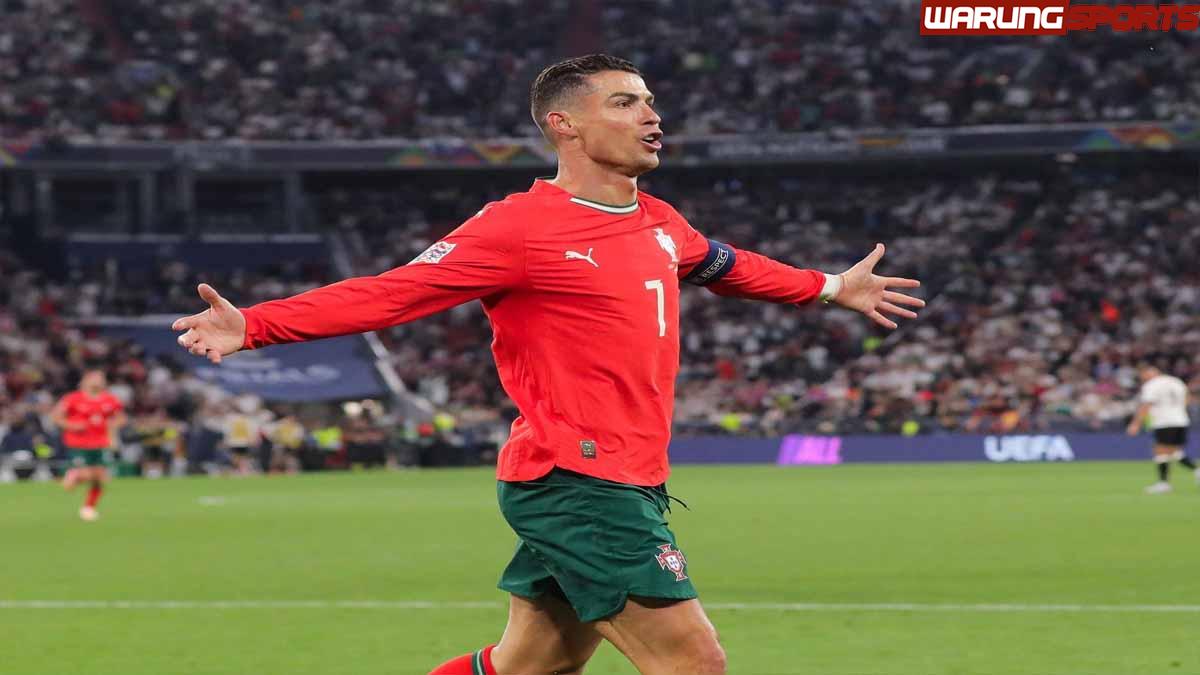 Cristian Ronaldo Sang penyerang mencetak gol dalam kemenangan 2 - 1 Portugal atas Jerman