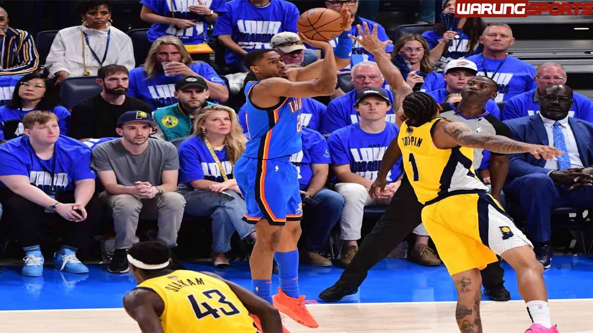 Oklahoma City Thunder dengan mudah mengalahkan Indiana Pacers untuk menyamakan kedudukan di Final