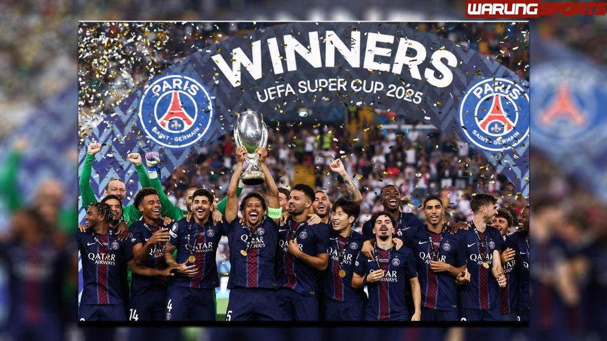 Paris Saint Germain vs Tottenham Hotspur Paris Saint Germain menang adu penalti untuk meraih Piala Super UEFA 2025