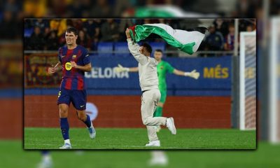 Bendera Palestina Berkibar di Stadion Saat Barcelona vs Getafe
