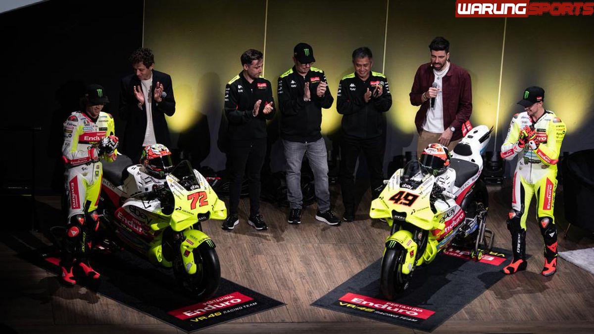 Dihadiri Valentino Rossi, Pertamina Enduro VR46 Racing Team Perkenalkan Livery Istimewa buat MotoGP Mandalika: Corak Batik serta Merah Putih!