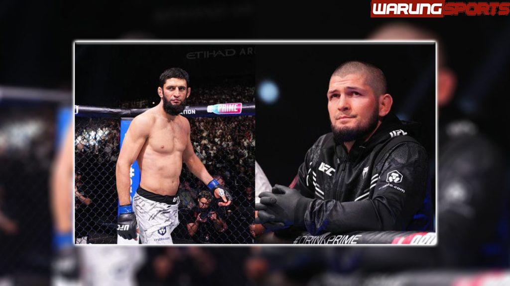 Khamzat Chimaev Diabadikan Jadi Foto Ikonik di Derby Uni Emirat Arab