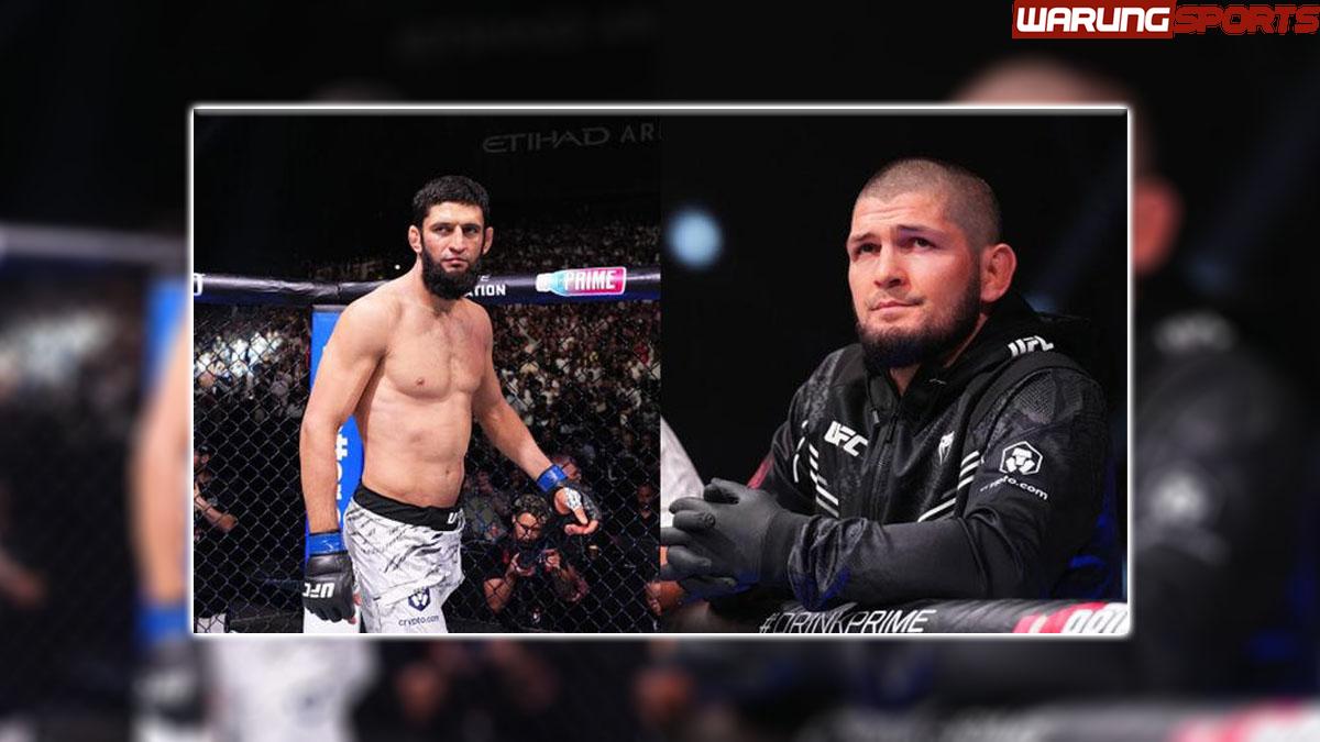Khamzat Chimaev Diabadikan Jadi Foto Ikonik di Derby Uni Emirat Arab