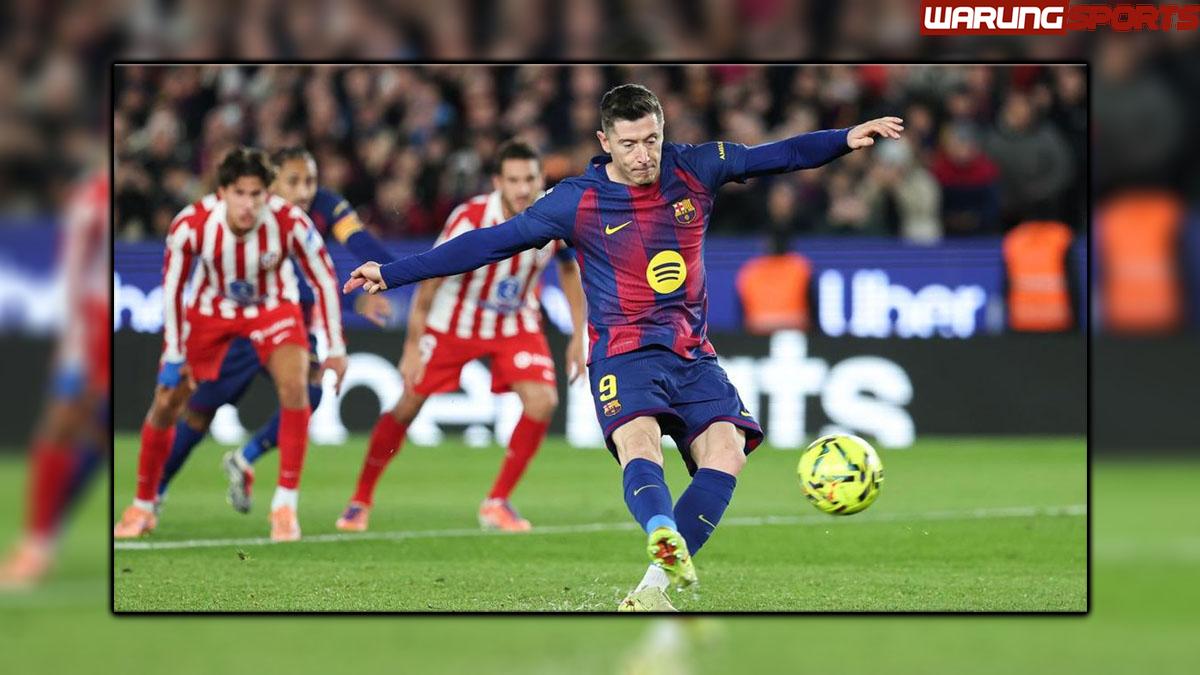 Lewandowski Gagal Penalti, Bolanya Melambung Tinggi di Atas Gawang